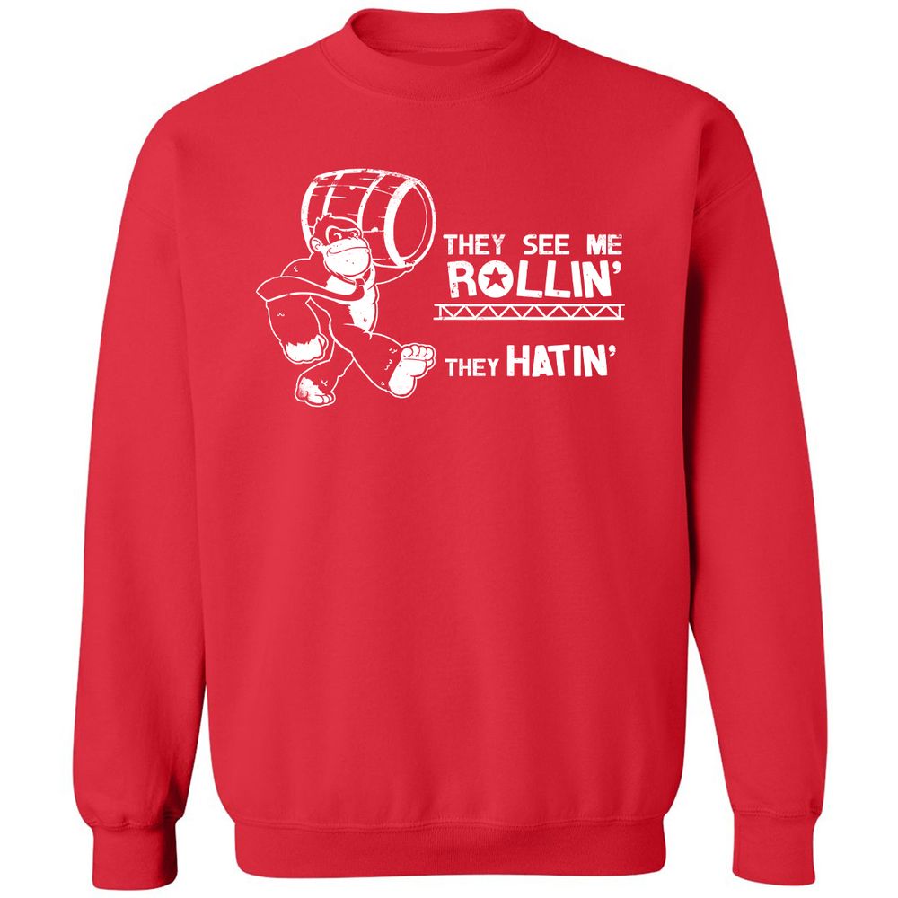 Classic Unisex Sweatshirt - NDL3TBHW - Red - 5