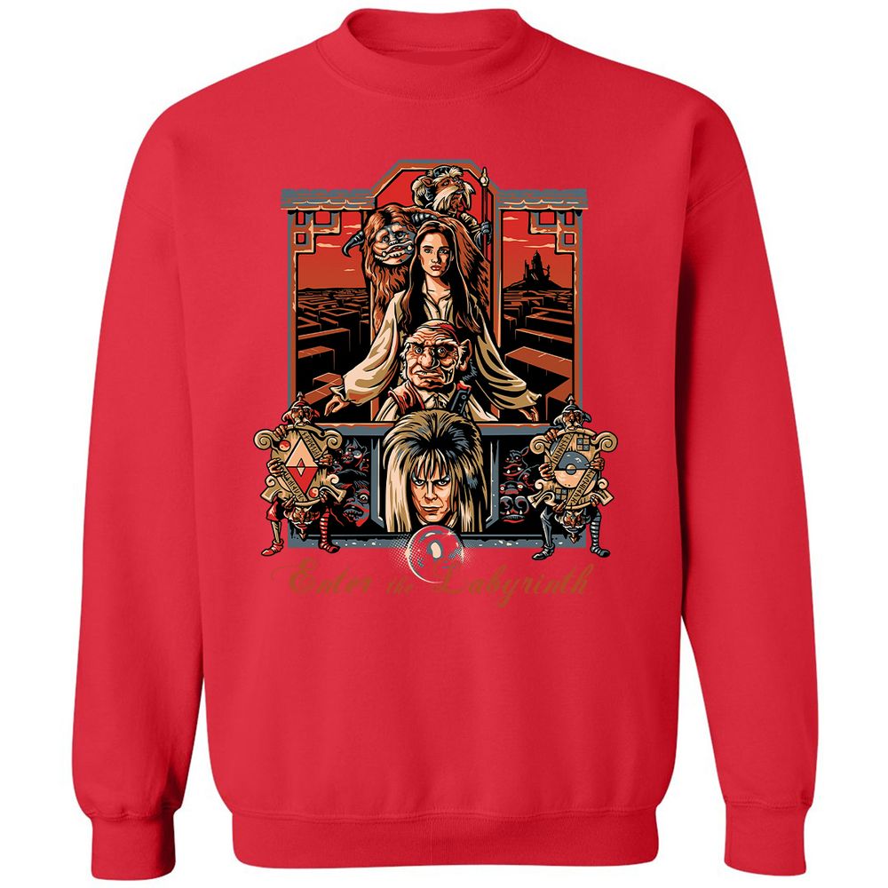 Classic Unisex Sweatshirt - TLQSRQA4 - Red - 5