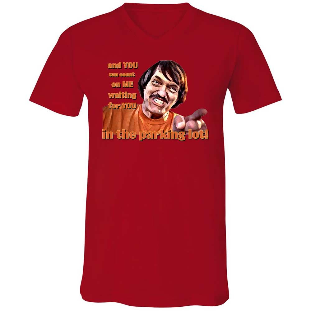 Unisex V-Neck T-Shirt - LZ1FNZML - Red - 5