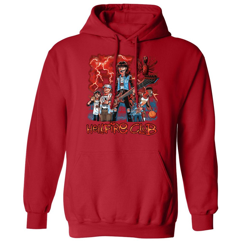 Classic Unisex Hoodie - 1XGJ5CZM - Red - 5
