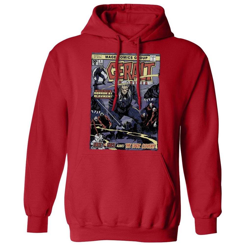 Classic Unisex Hoodie - 3ZUD3SDK - Red - 5