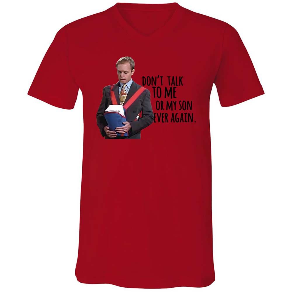 Unisex V-Neck T-Shirt - DSAX56PH - Red - 5
