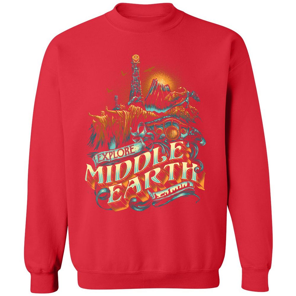 Classic Unisex Sweatshirt - KTCUDV19 - Red - 5