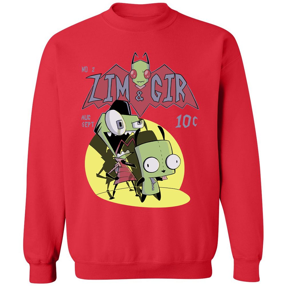 Classic Unisex Sweatshirt - P9S4HGQQ - Red - 5