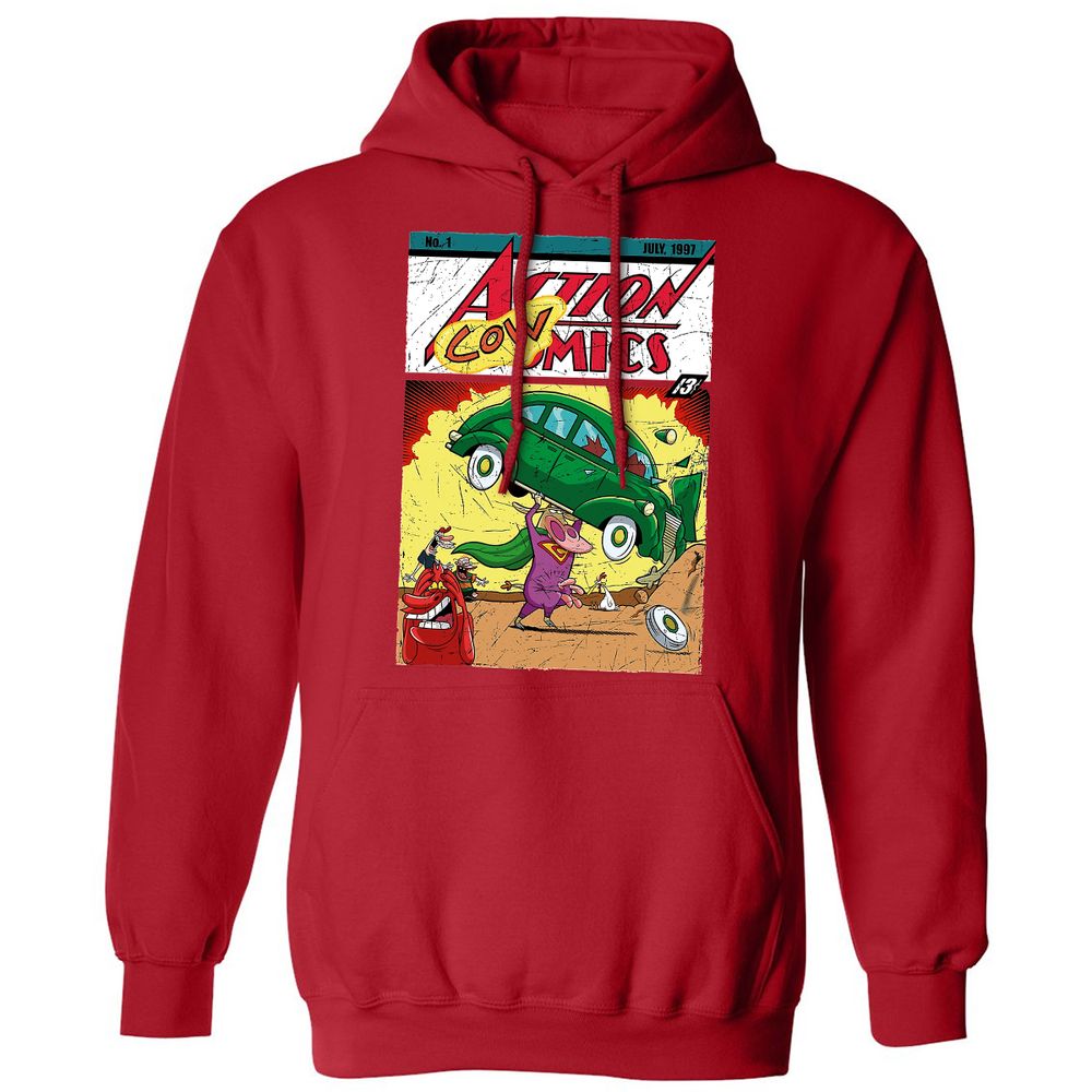 Classic Unisex Hoodie - 9618B2XL - Red - 5