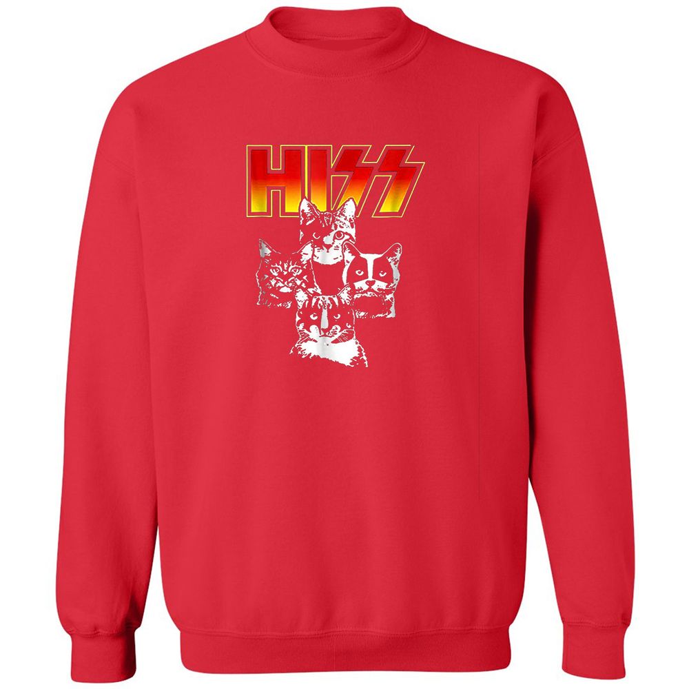 Classic Unisex Sweatshirt - P758QQPV - Red - 5