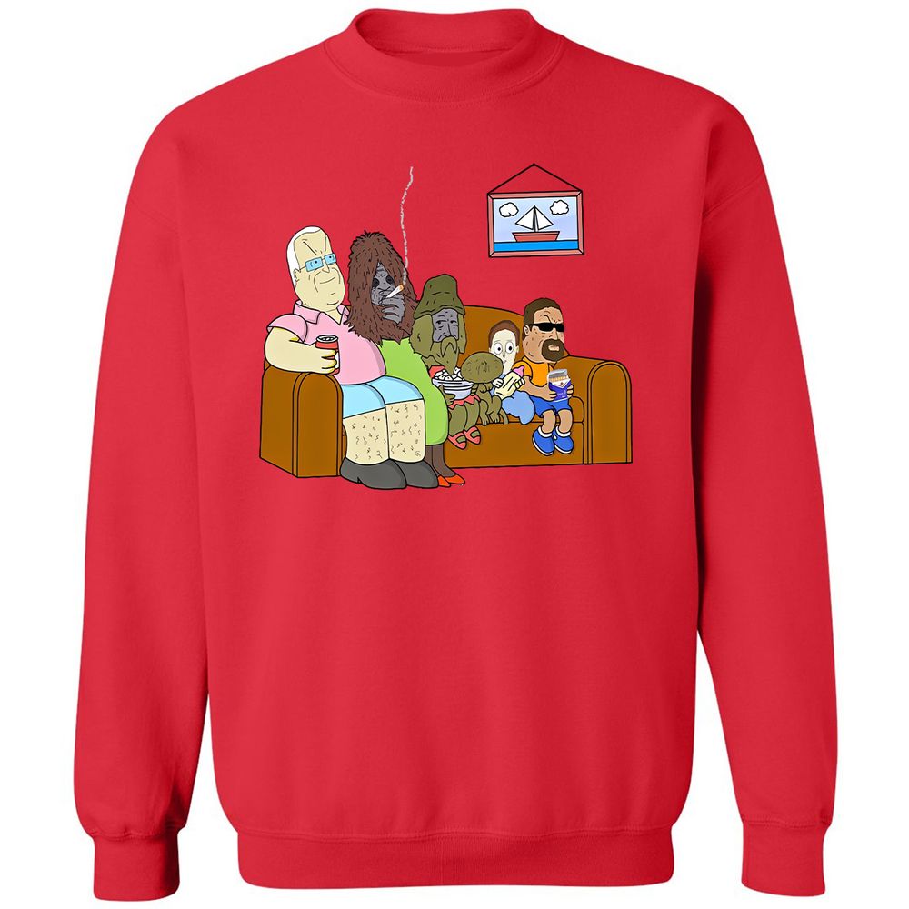Classic Unisex Sweatshirt - 2QU2ZBXJ - Red - 5