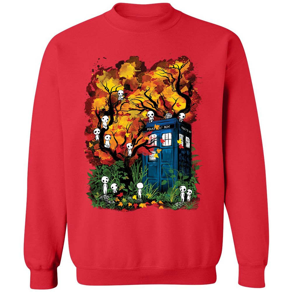 Classic Unisex Sweatshirt - HUWZB4TG - Red - 5