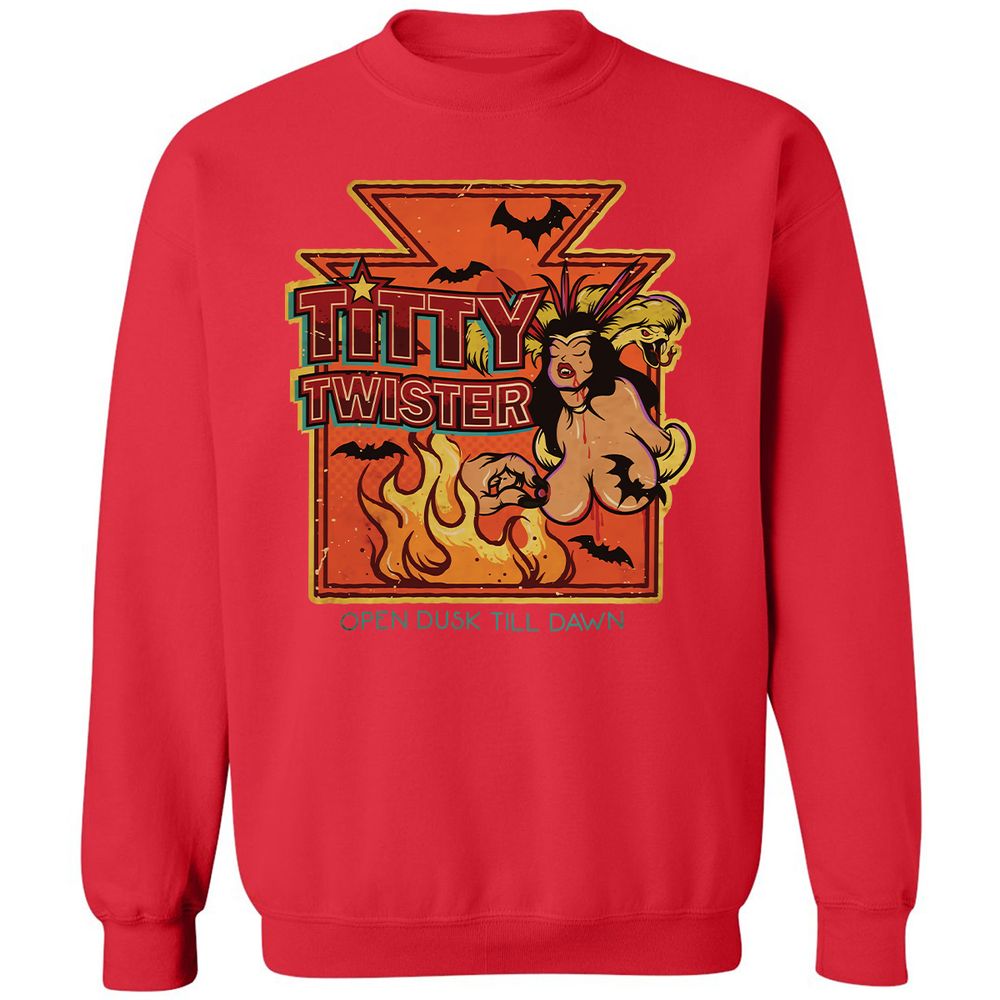 Classic Unisex Sweatshirt - 6JYZG98H - Red - 5