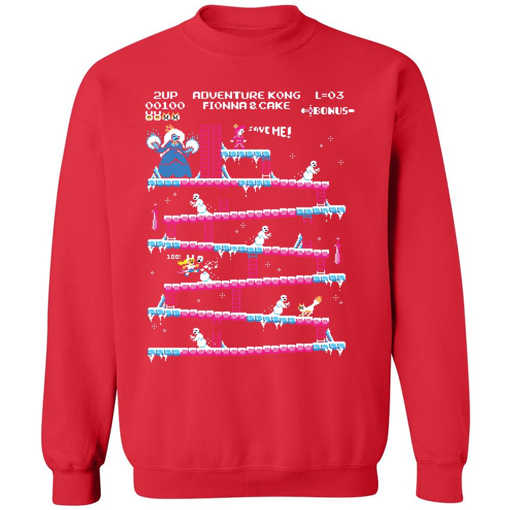 Classic Unisex Sweatshirt - D3G7648B - Red - 5