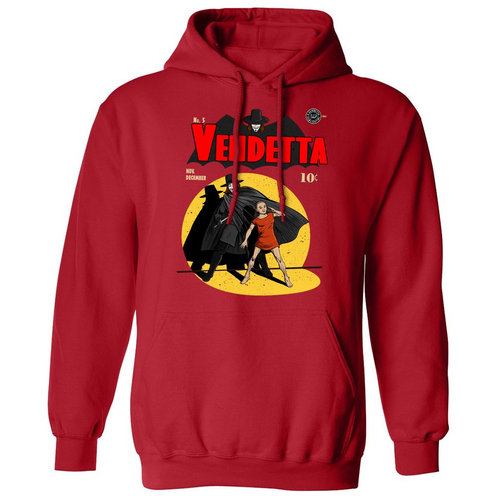 Classic Unisex Hoodie - UENU2R5C - Red - 5