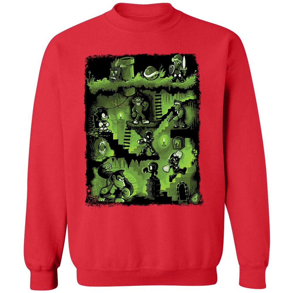 Classic Unisex Sweatshirt - B8ZJ797E - Red - 5
