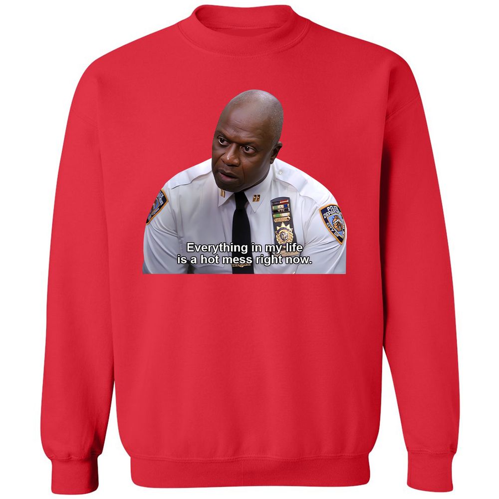 Classic Unisex Sweatshirt - MK8733AL - Red - 5