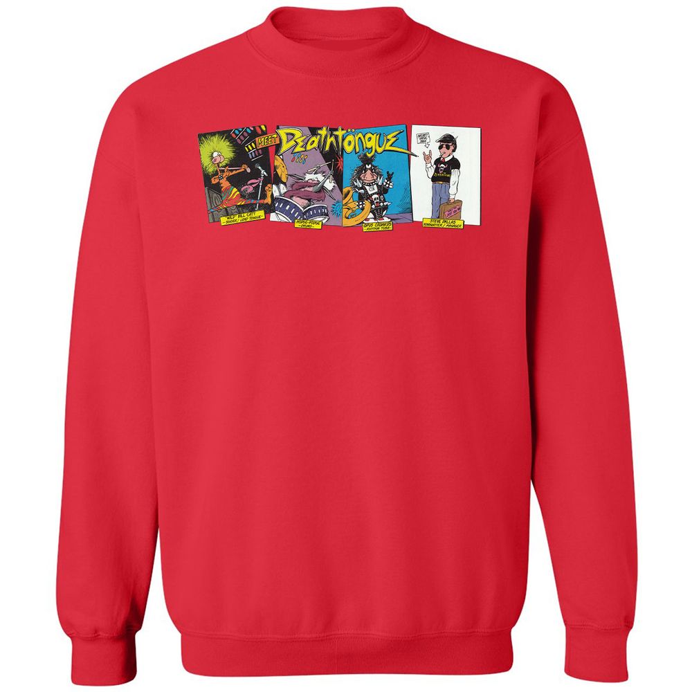 Classic Unisex Sweatshirt - HCJKS9JB - Red - 5