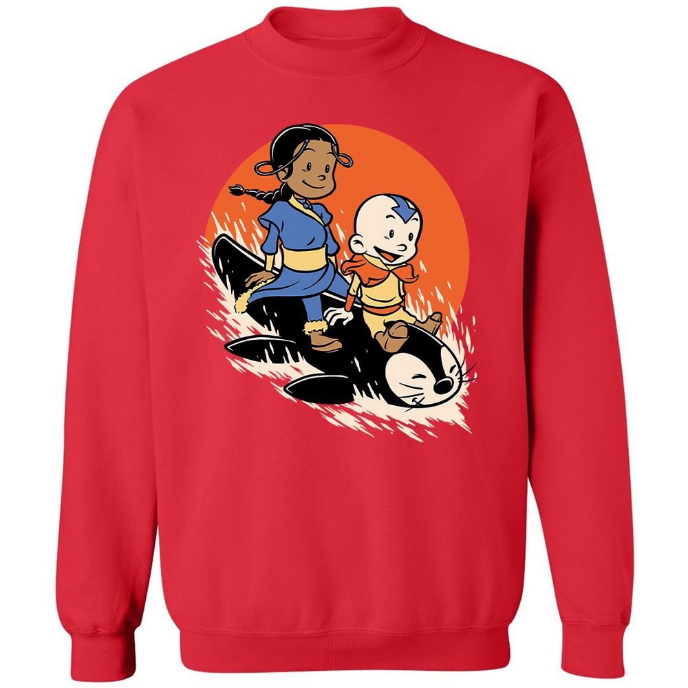 Classic Unisex Sweatshirt - P32EL6J3 - Red - 5