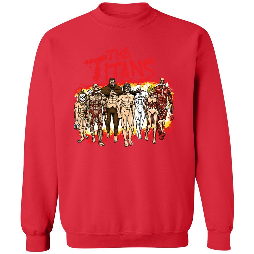 Classic Unisex Sweatshirt - XN5FF1VX - Red - 5