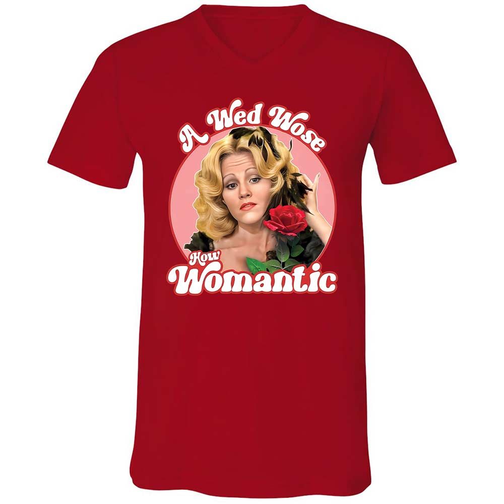 Unisex V-Neck T-Shirt - G4YD5EPZ - Red - 5