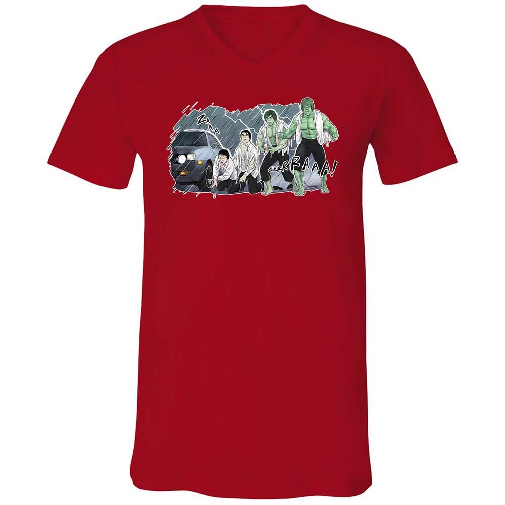 Unisex V-Neck T-Shirt - 3XU1VDUN - Red - 5