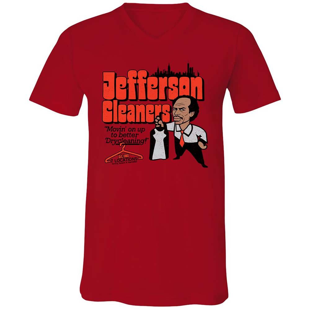 Unisex V-Neck T-Shirt - 3B5VWC3E - Red - 5