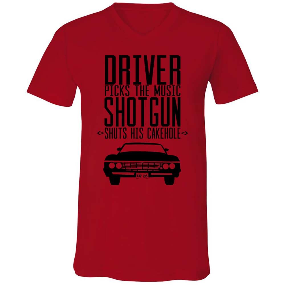 Unisex V-Neck T-Shirt - 83Y1225L - Red - 5