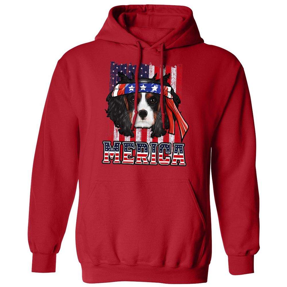 Classic Unisex Hoodie - 4MQGCRHN - Red - 5