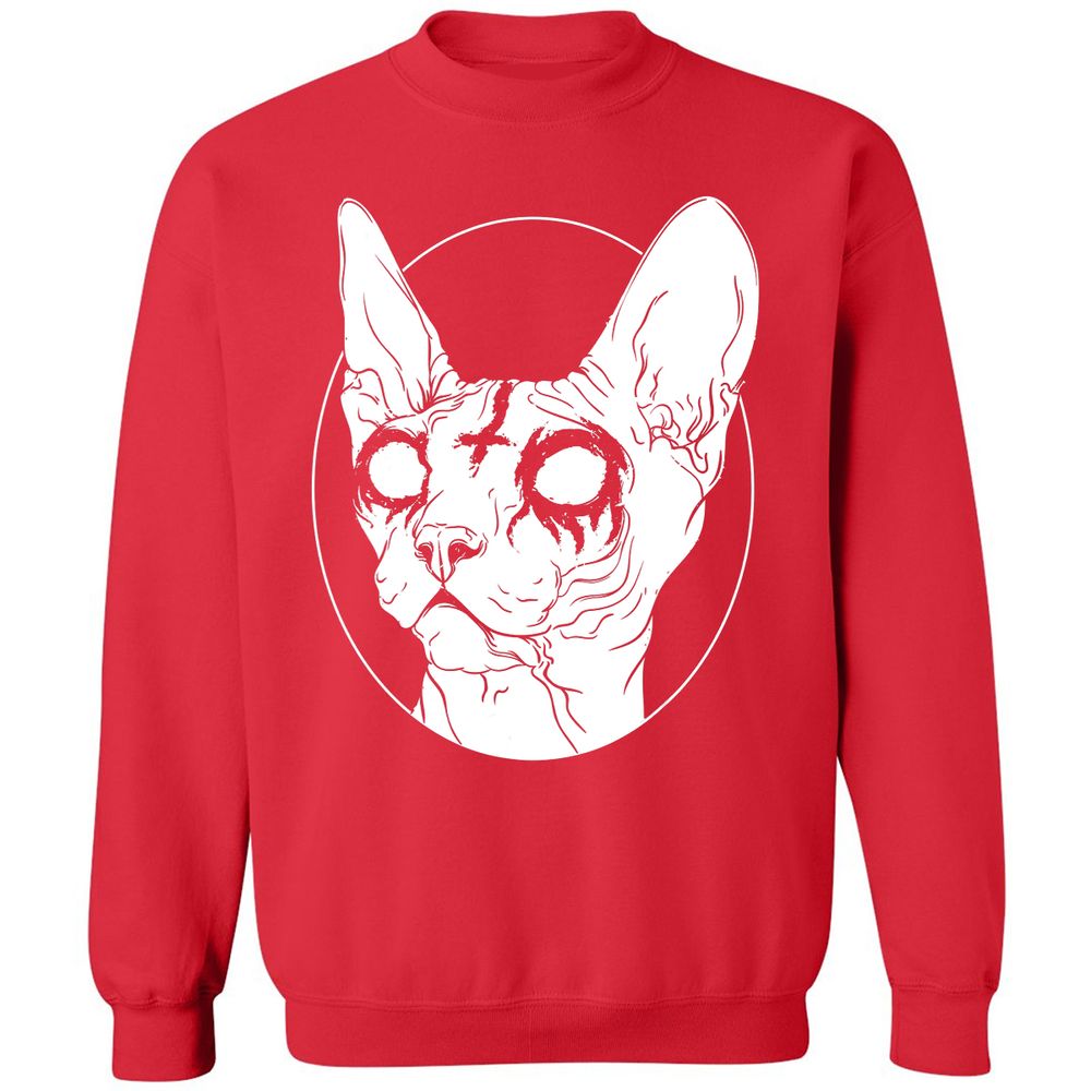 Classic Unisex Sweatshirt - ANJGNWAM - Red - 5