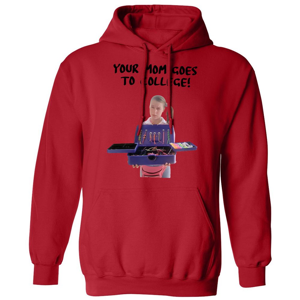 Classic Unisex Hoodie - BEH8XH8F - Red - 5