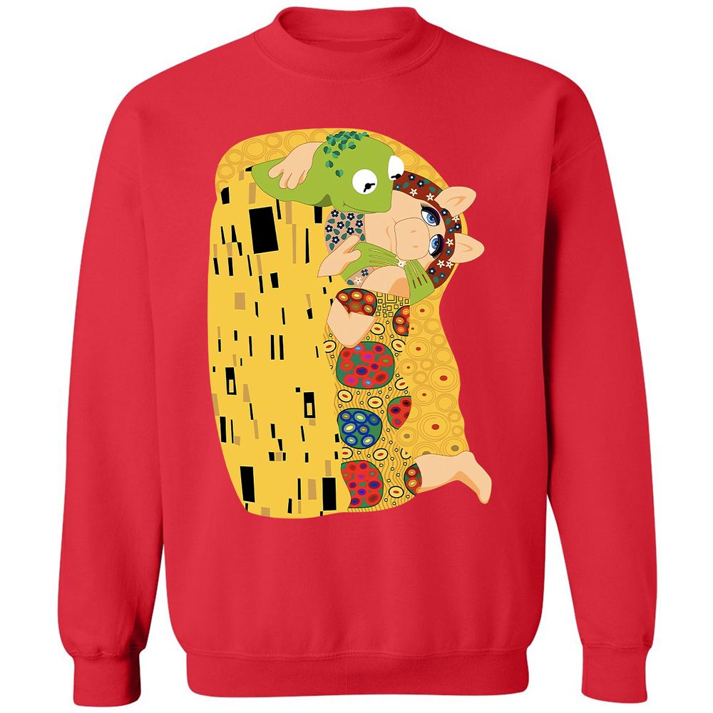 Classic Unisex Sweatshirt - V3ED4NHT - Red - 5