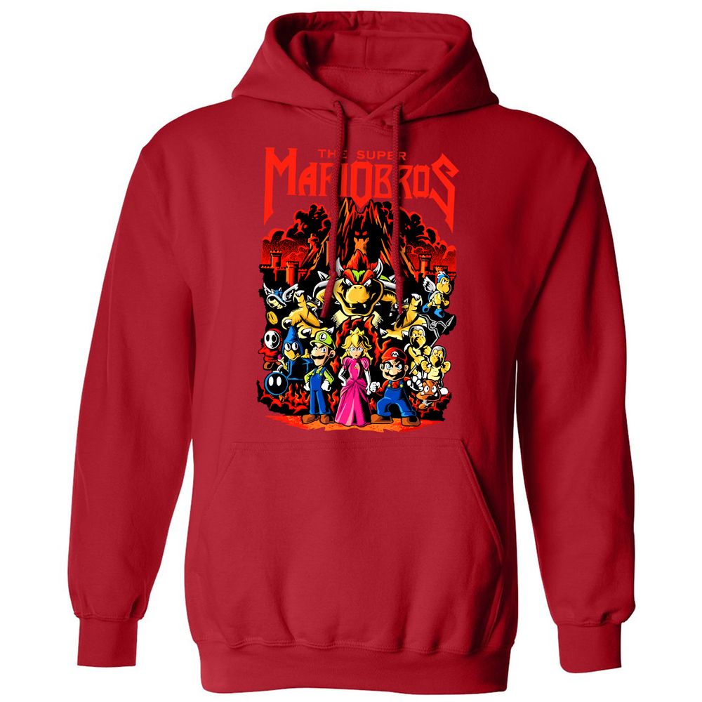 Classic Unisex Hoodie - SX6WQCYM - Red - 5