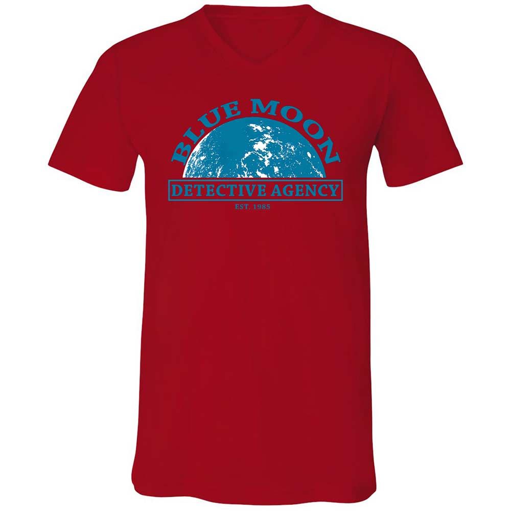 Unisex V-Neck T-Shirt - JHYTSBLG - Red - 5
