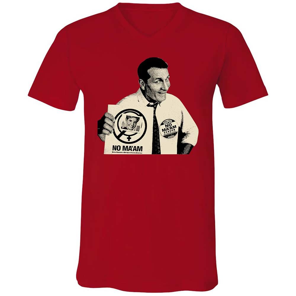 Unisex V-Neck T-Shirt - 8YFSE6ZV - Red - 5
