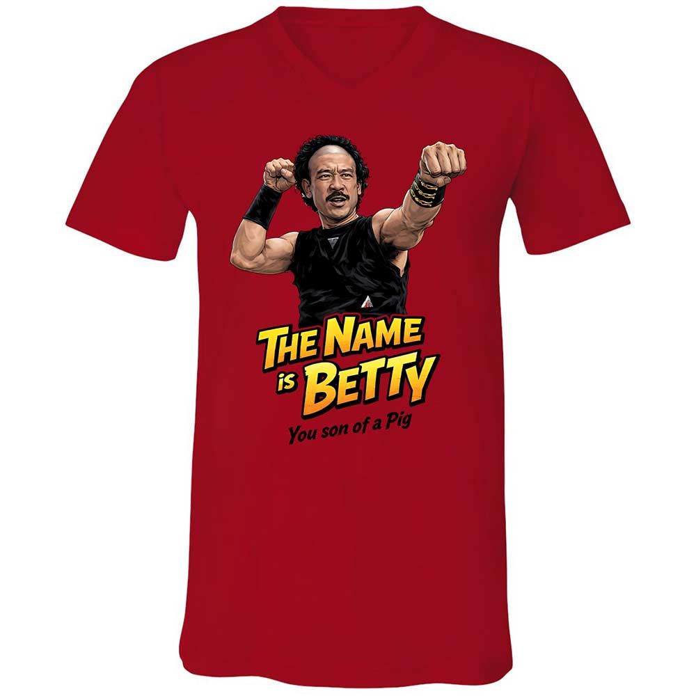 Unisex V-Neck T-Shirt - FEF82XHY - Red - 5
