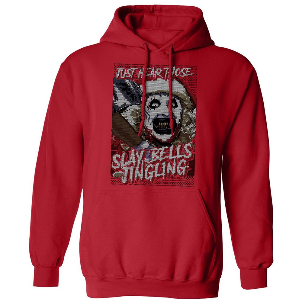 Slay Bells Jingling Classic Unisex Hoodie - Red - 5
