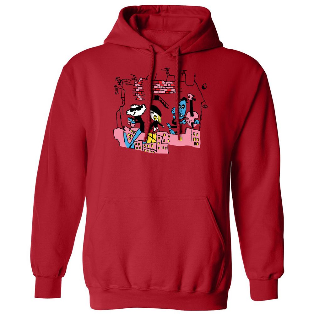 Classic Unisex Hoodie - 4AHN7773 - Red - 5
