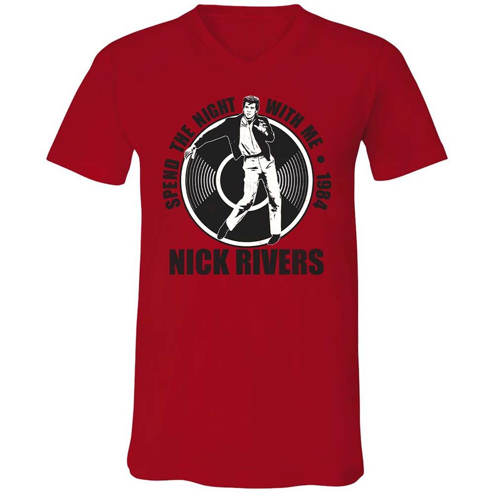 Unisex V-Neck T-Shirt - UVXAY29G - Red - 5