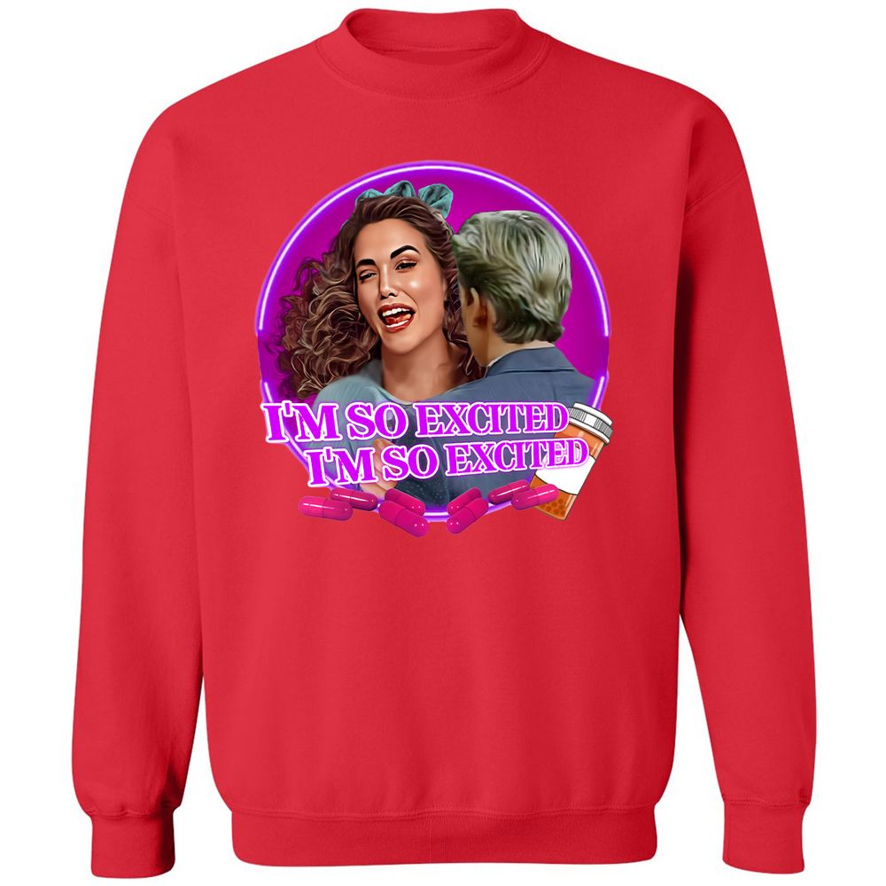 Classic Unisex Sweatshirt - QCTH9BPN - Red - 5