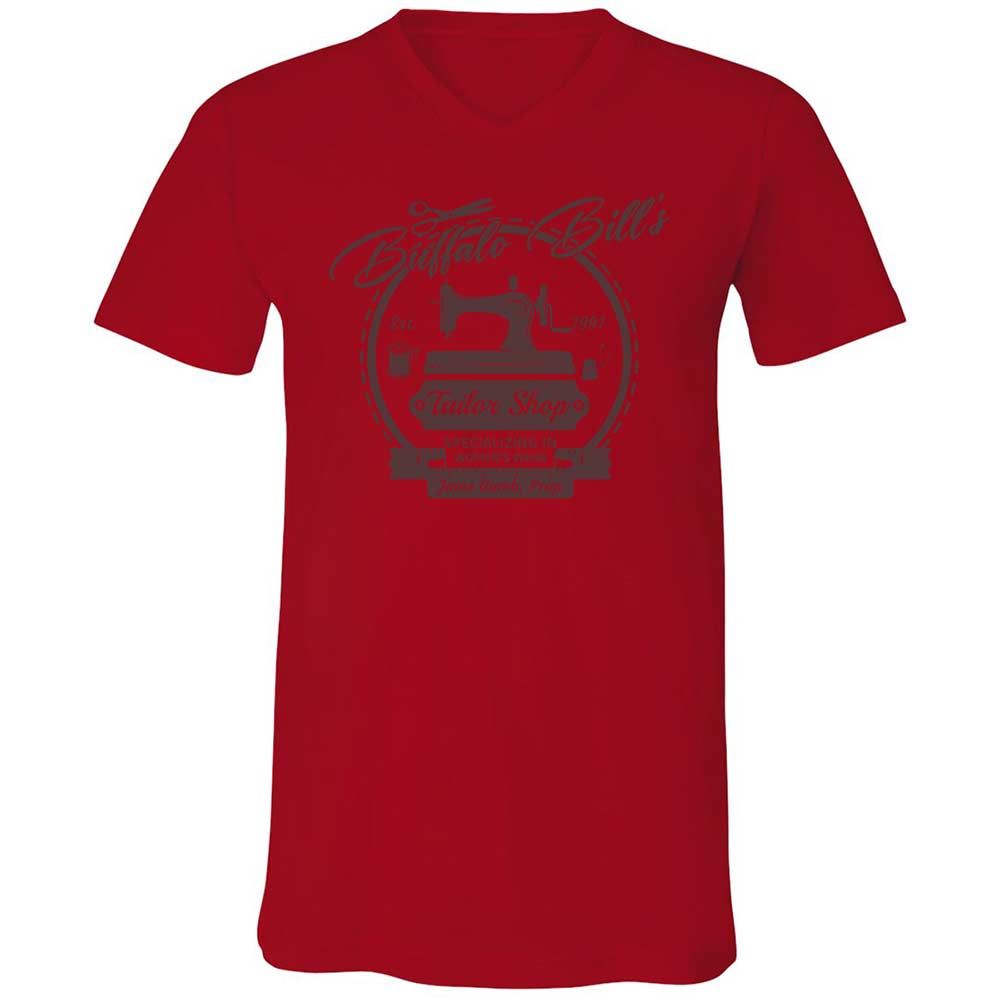 Unisex V-Neck T-Shirt - 7J74FXUU - Red - 5