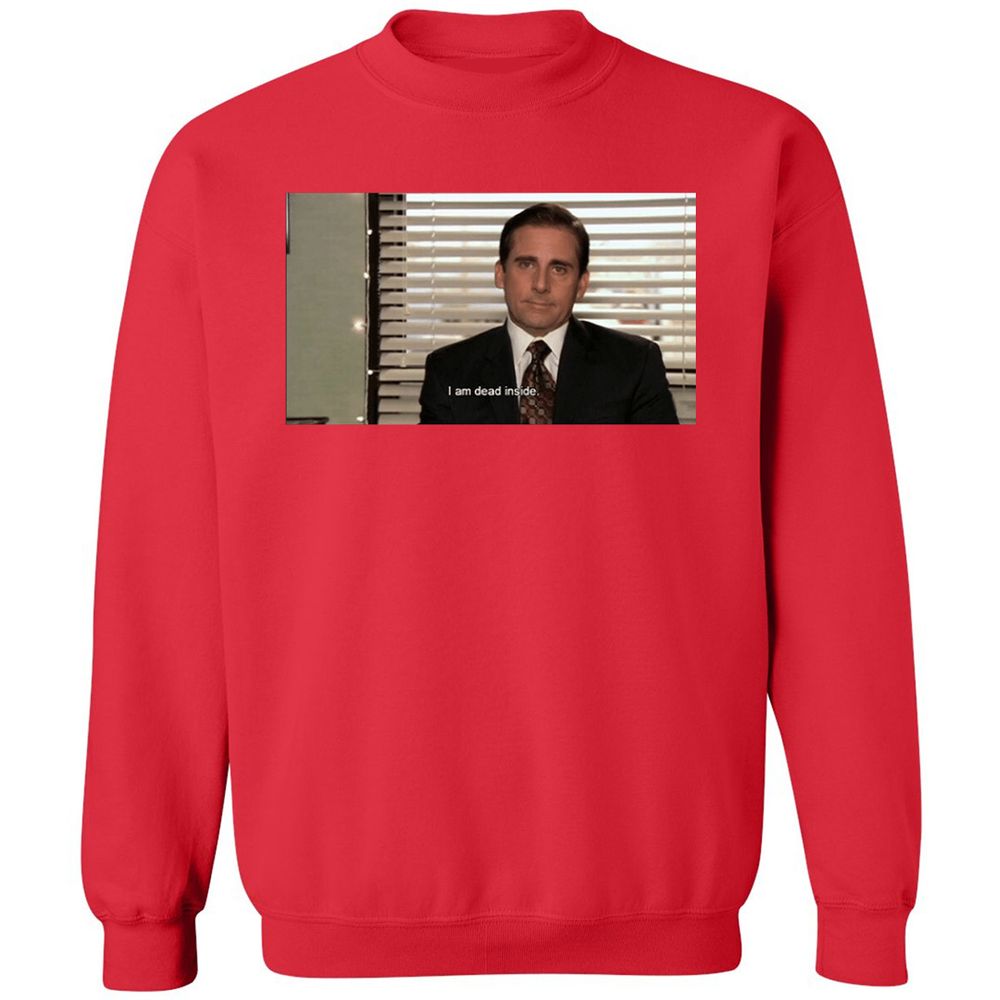 Classic Unisex Sweatshirt - QHM97YT7 - Red - 5