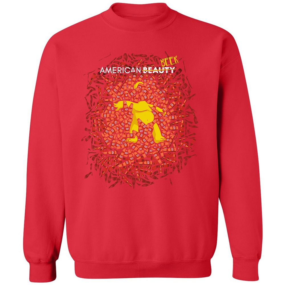 Classic Unisex Sweatshirt - KQEU8CWX - Red - 5