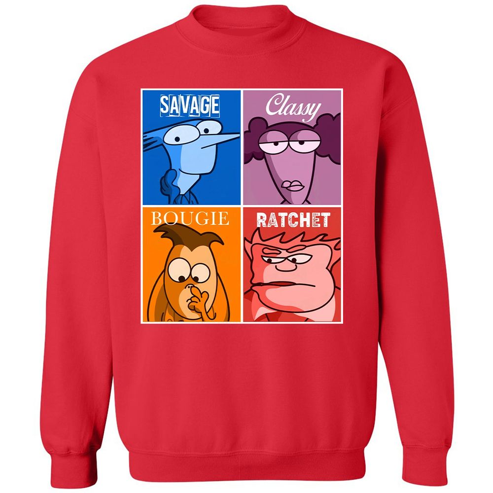 Classic Unisex Sweatshirt - 6NSDXMZ8 - Red - 5