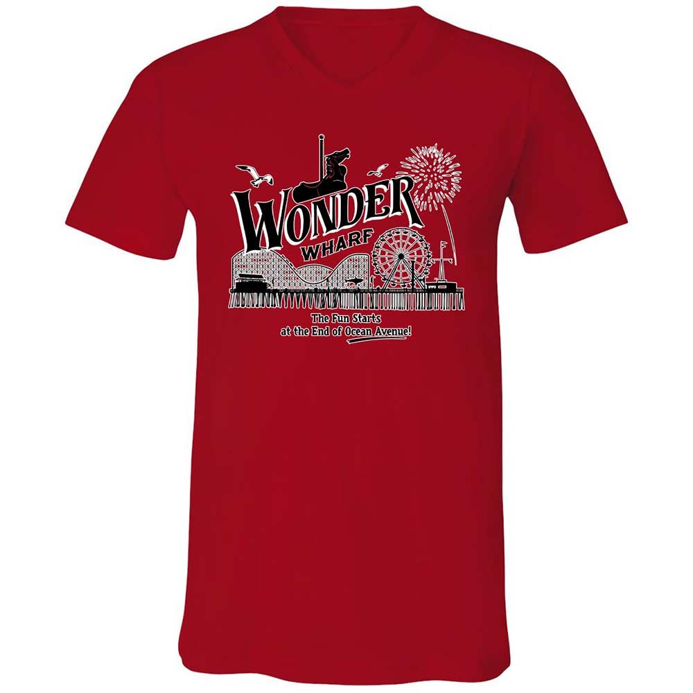 Unisex V-Neck T-Shirt - 9GY81CP5 - Red - 5