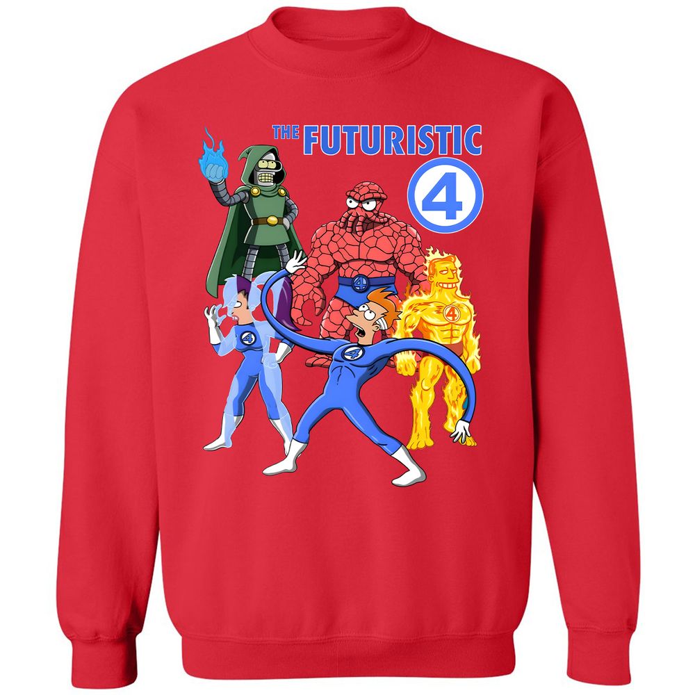 Classic Unisex Sweatshirt - 1XR3WBMX - Red - 5