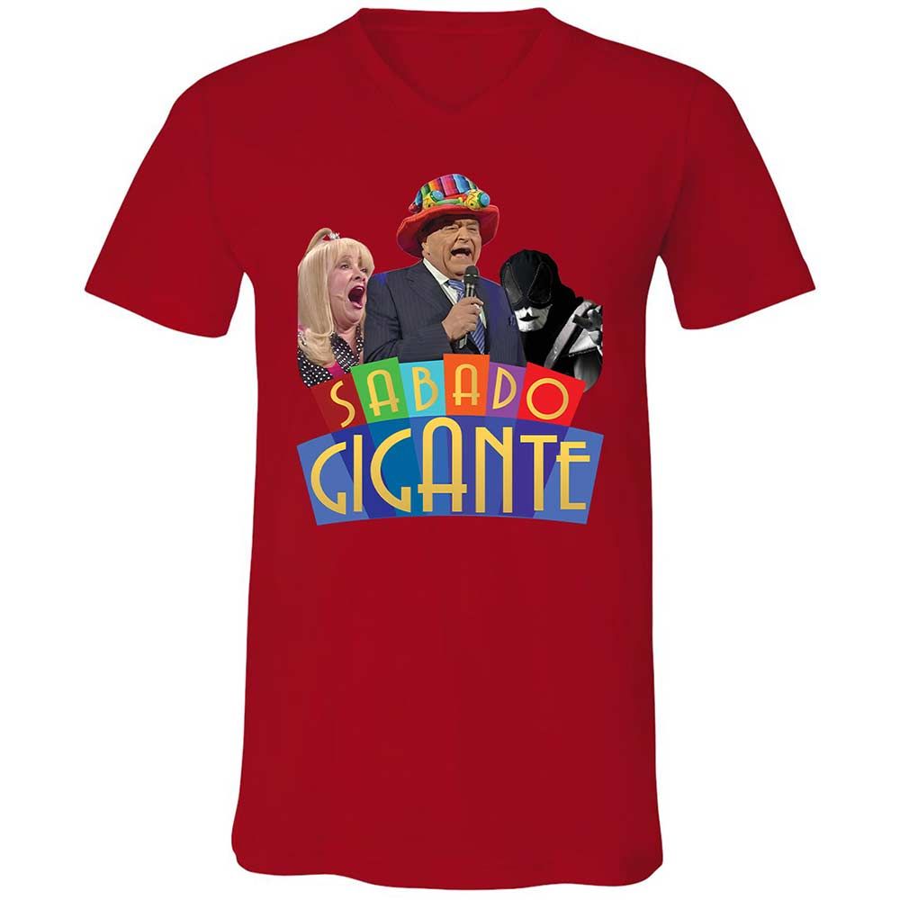 Unisex V-Neck T-Shirt - UCS1DPUX - Red - 5