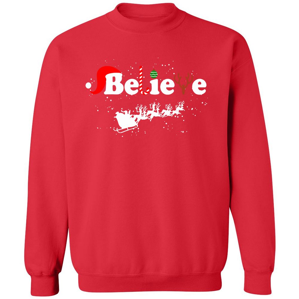 Classic Unisex Sweatshirt - KX5Q2LXY - Red - 5