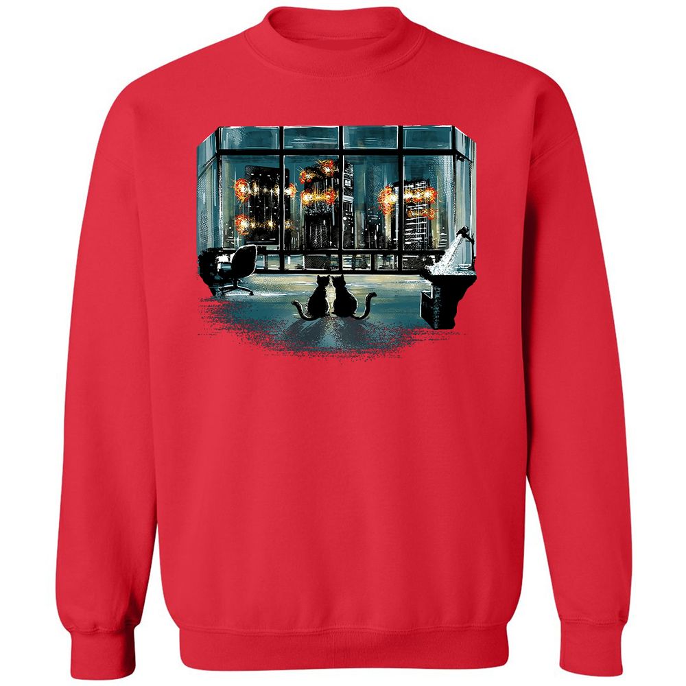 Classic Unisex Sweatshirt - J7D4L12M - Red - 5