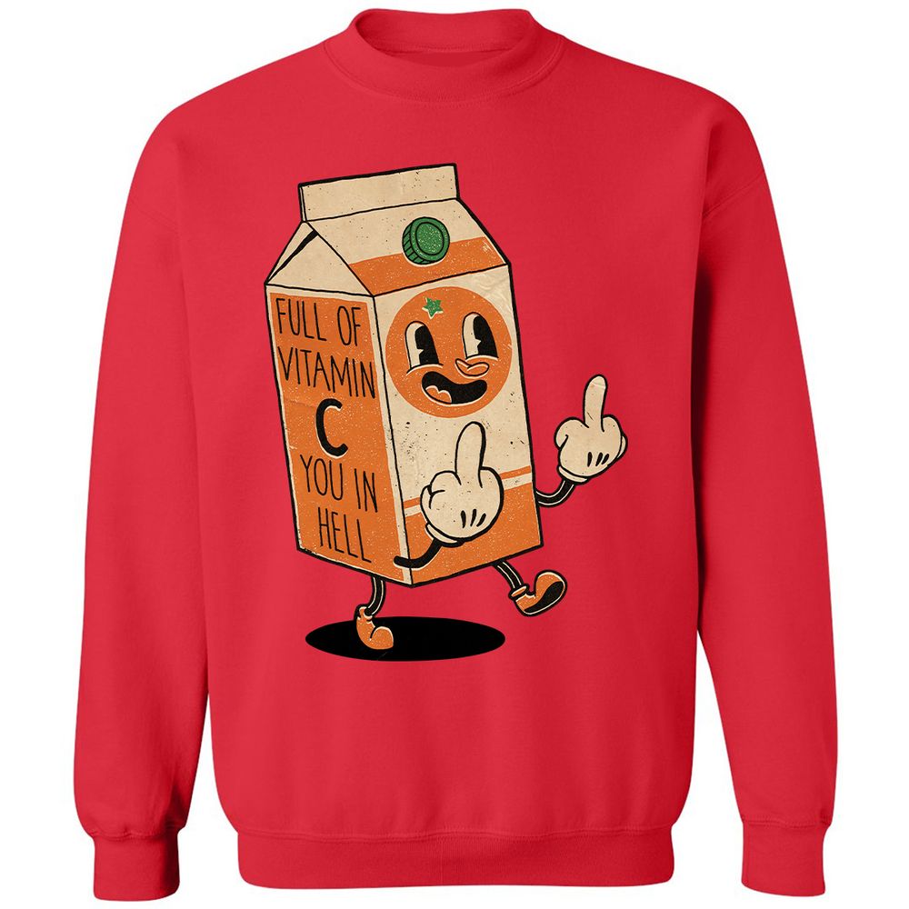 Classic Unisex Sweatshirt - KNNJH3KE - Red - 5