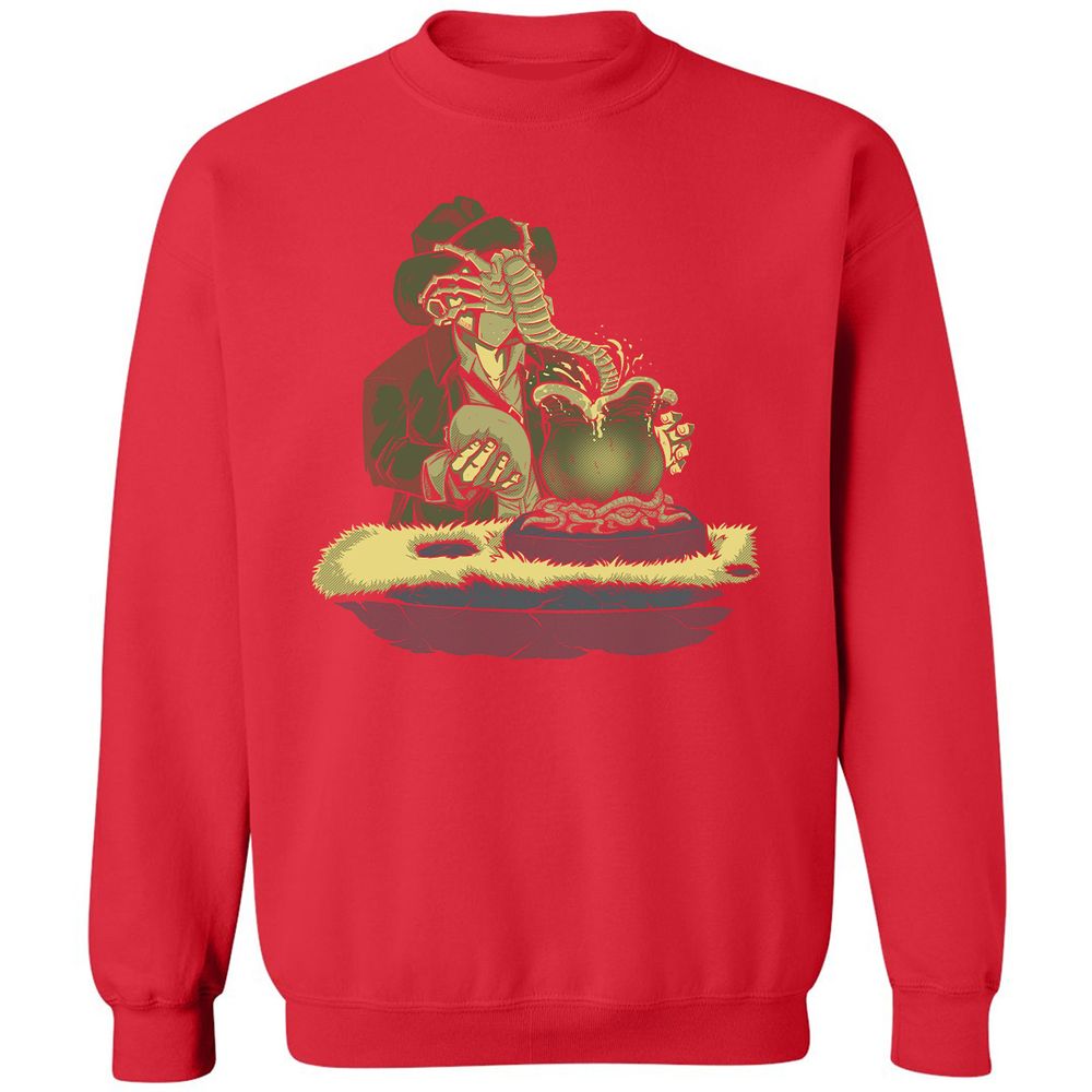 Classic Unisex Sweatshirt - QBVG1DQ6 - Red - 5