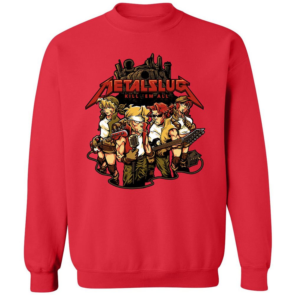 Classic Unisex Sweatshirt - 8U8L77XV - Red - 5