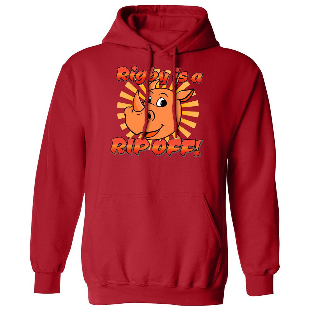 Classic Unisex Hoodie - R55LC4BN - Red - 5