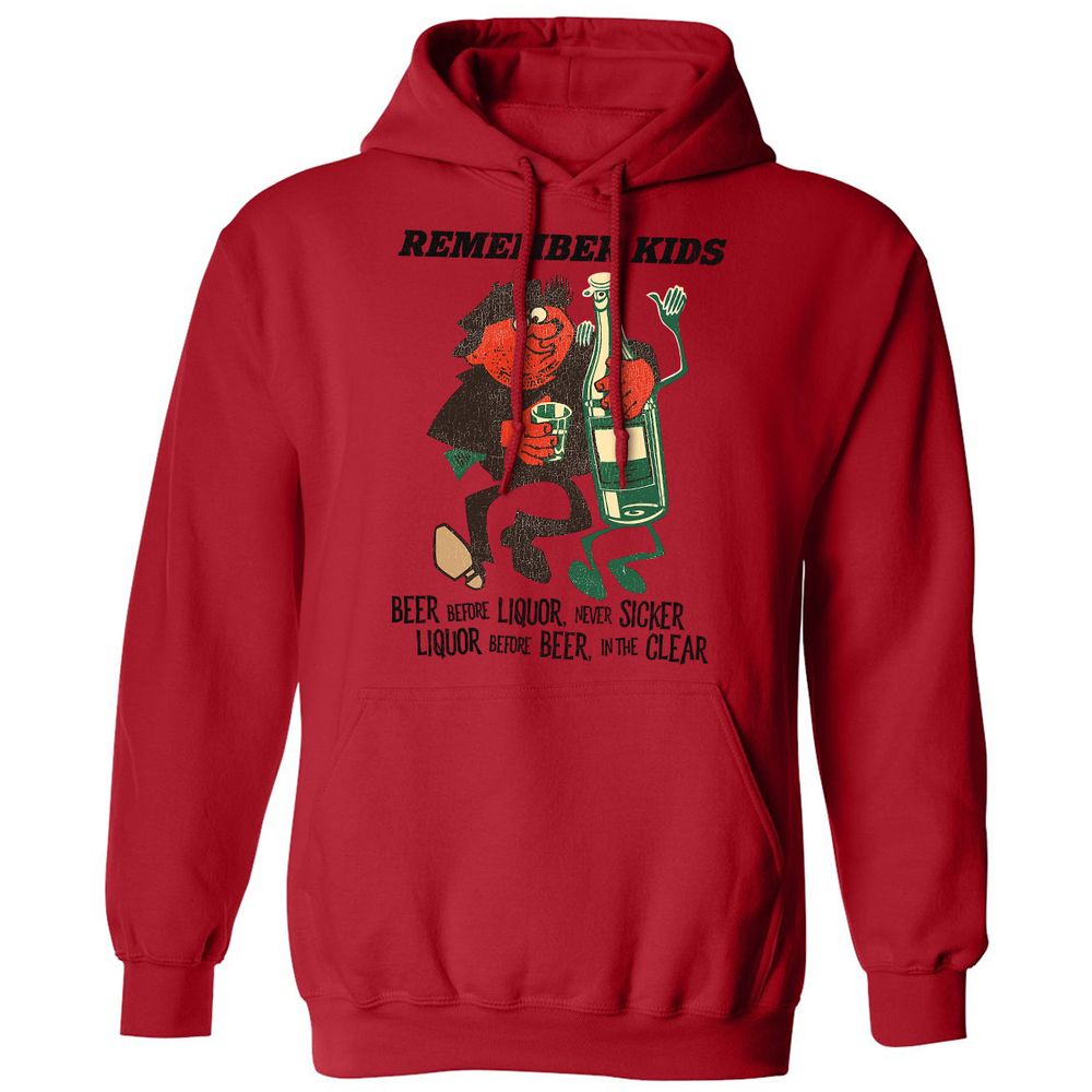 Classic Unisex Hoodie - WU6H71W8 - Red - 5